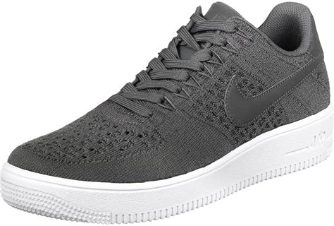 nike air force flyknit low grijs heren|Air Force 1 Nike Flyknit Schoenen.